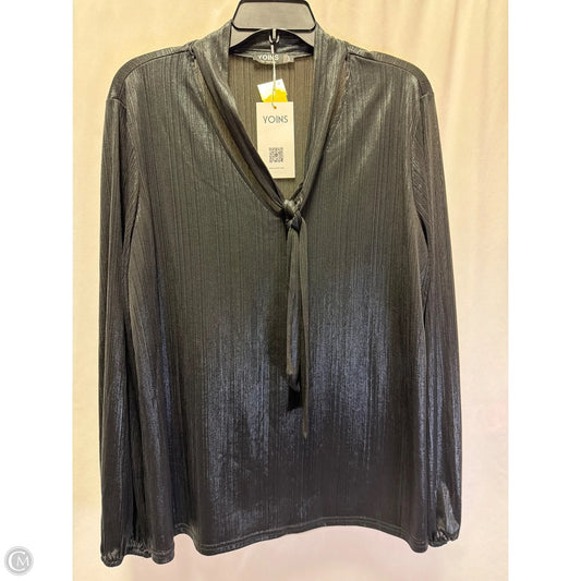 Top Long Sleeve By Clothes Mentor In Black, Size: Xxl