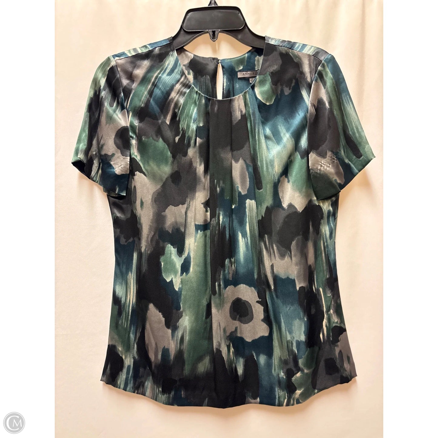 Top Short Sleeve By Anne Klein In Blue & Green, Size: M