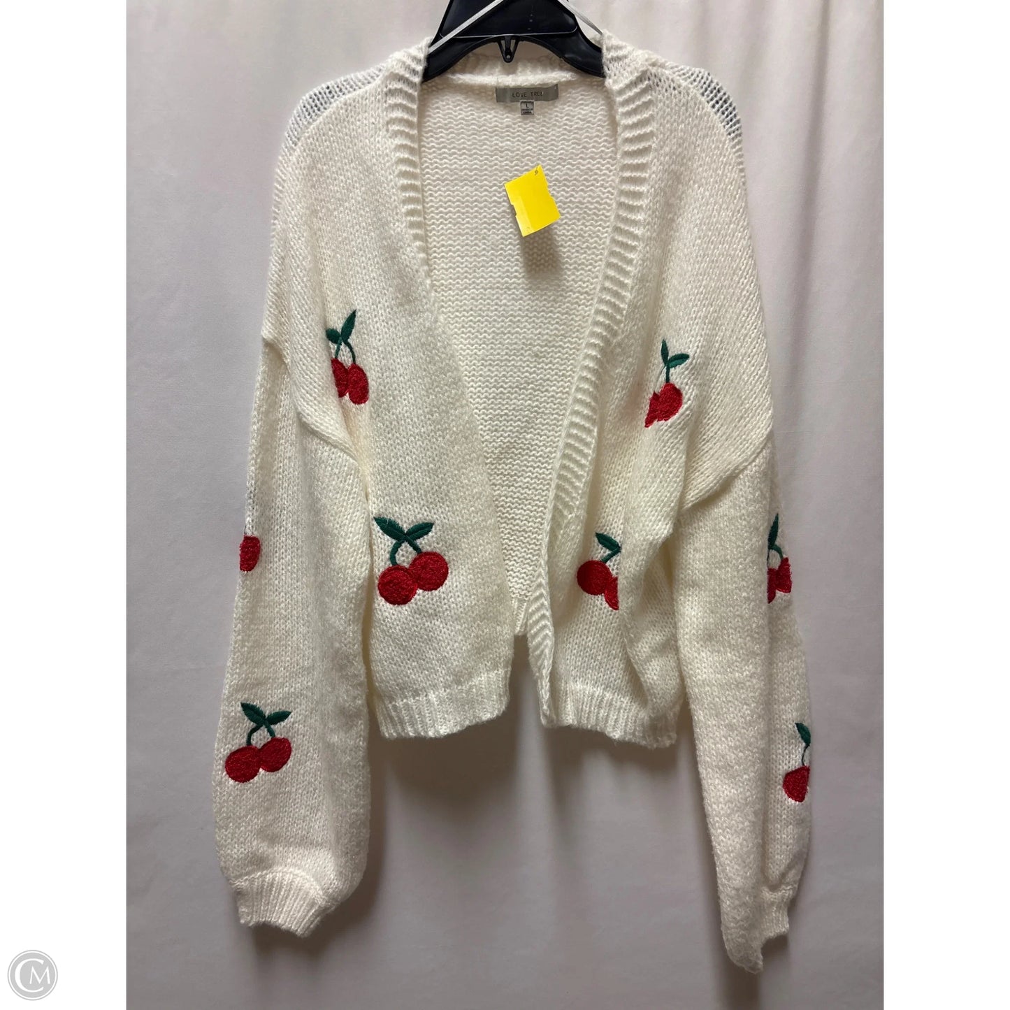 Cardigan By Love Tree In White, Size: L