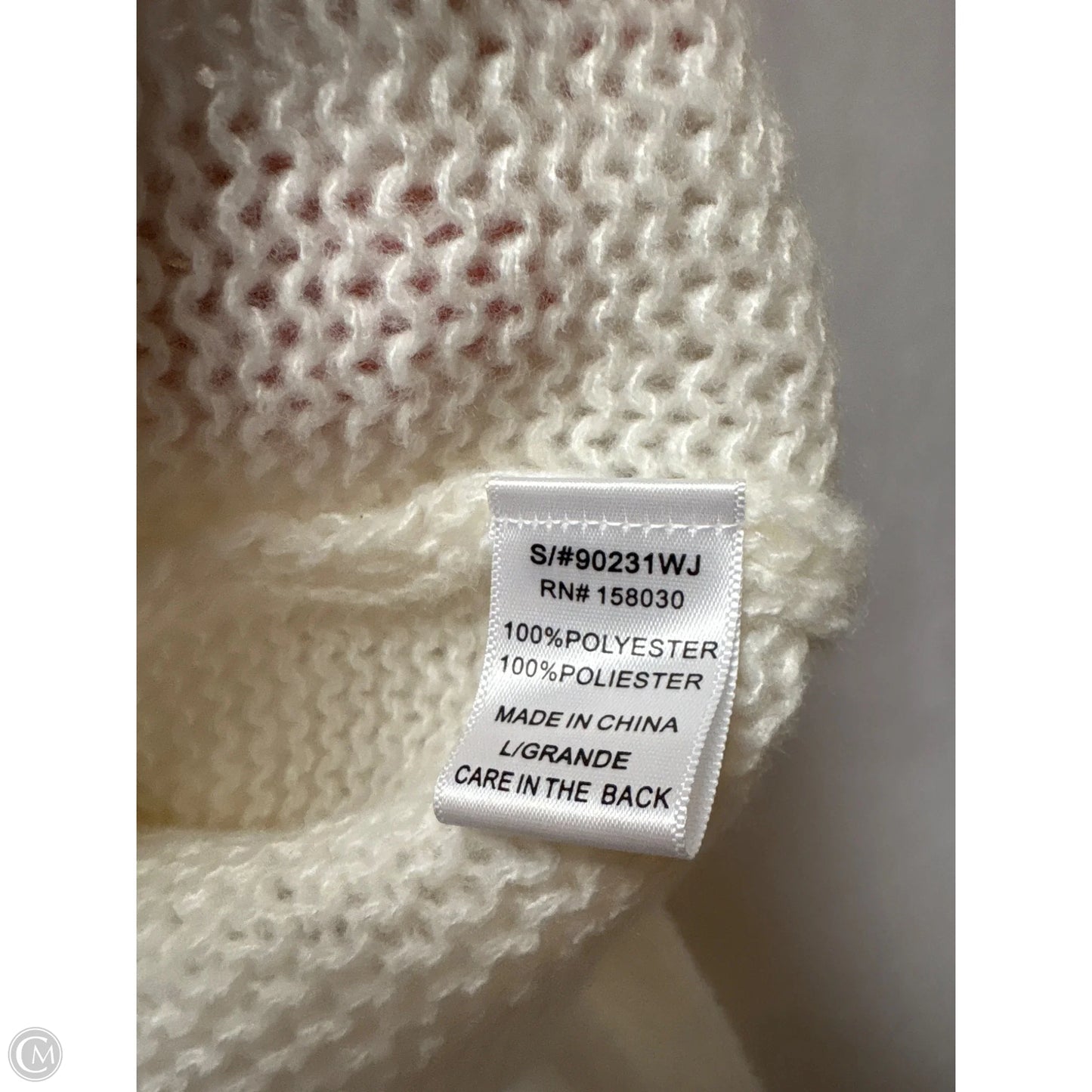 Cardigan By Love Tree In White, Size: L