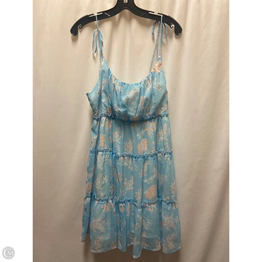 Dress Casual Midi By Clothes Mentor In Blue, Size: 2x