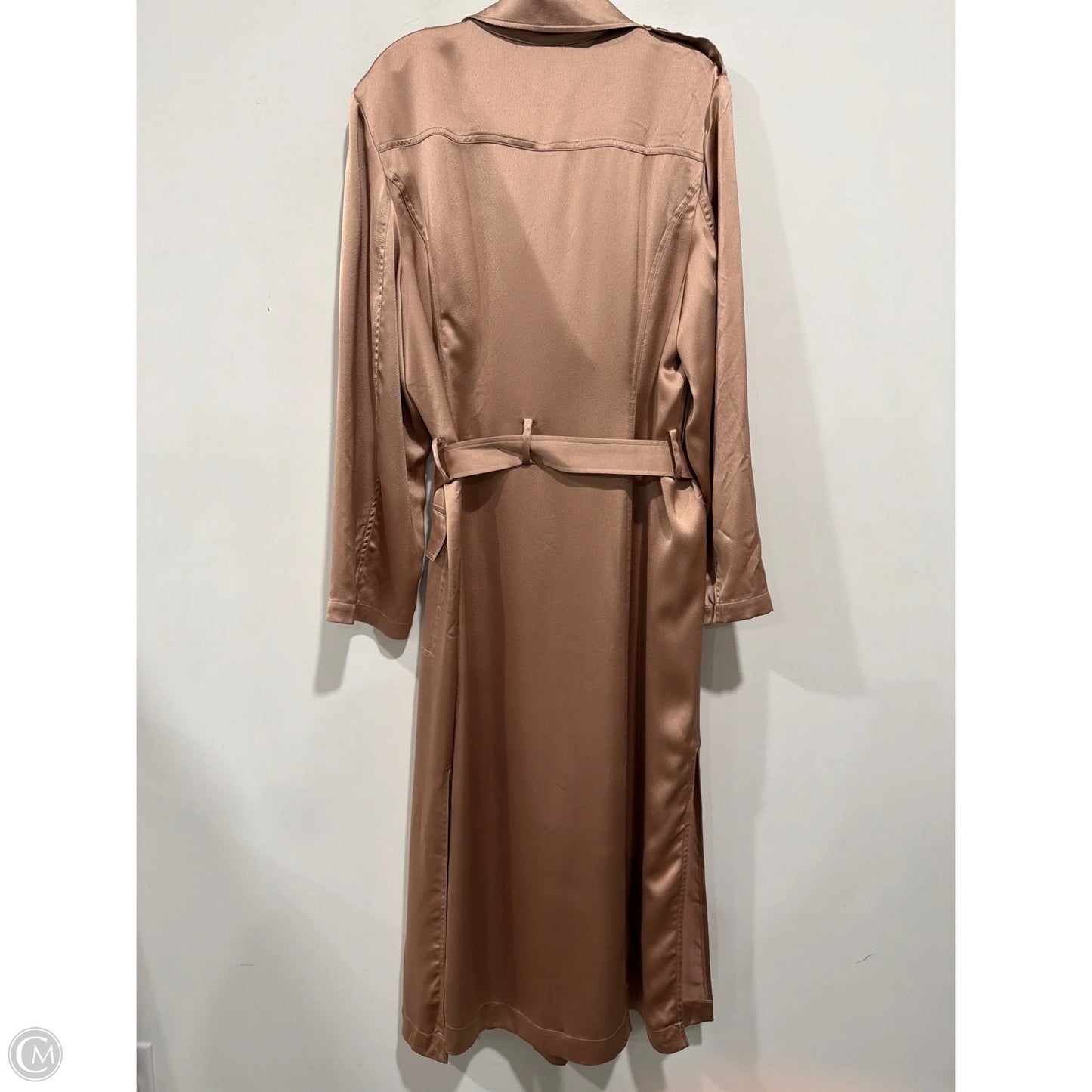 Coat Trench Coat By Victorias Secret In Rose Gold, Size: Xl