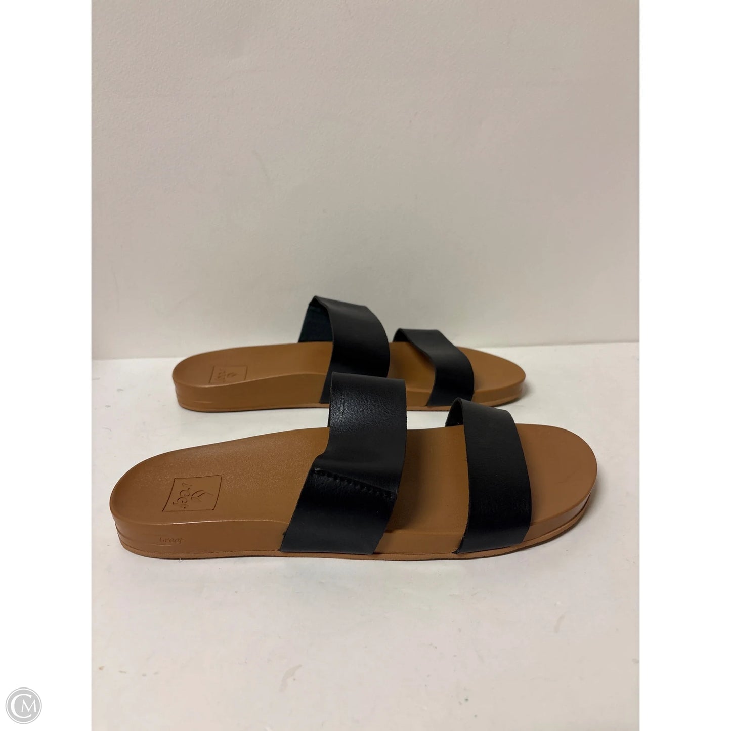 Sandals Flats By Reef In Black, Size: 9