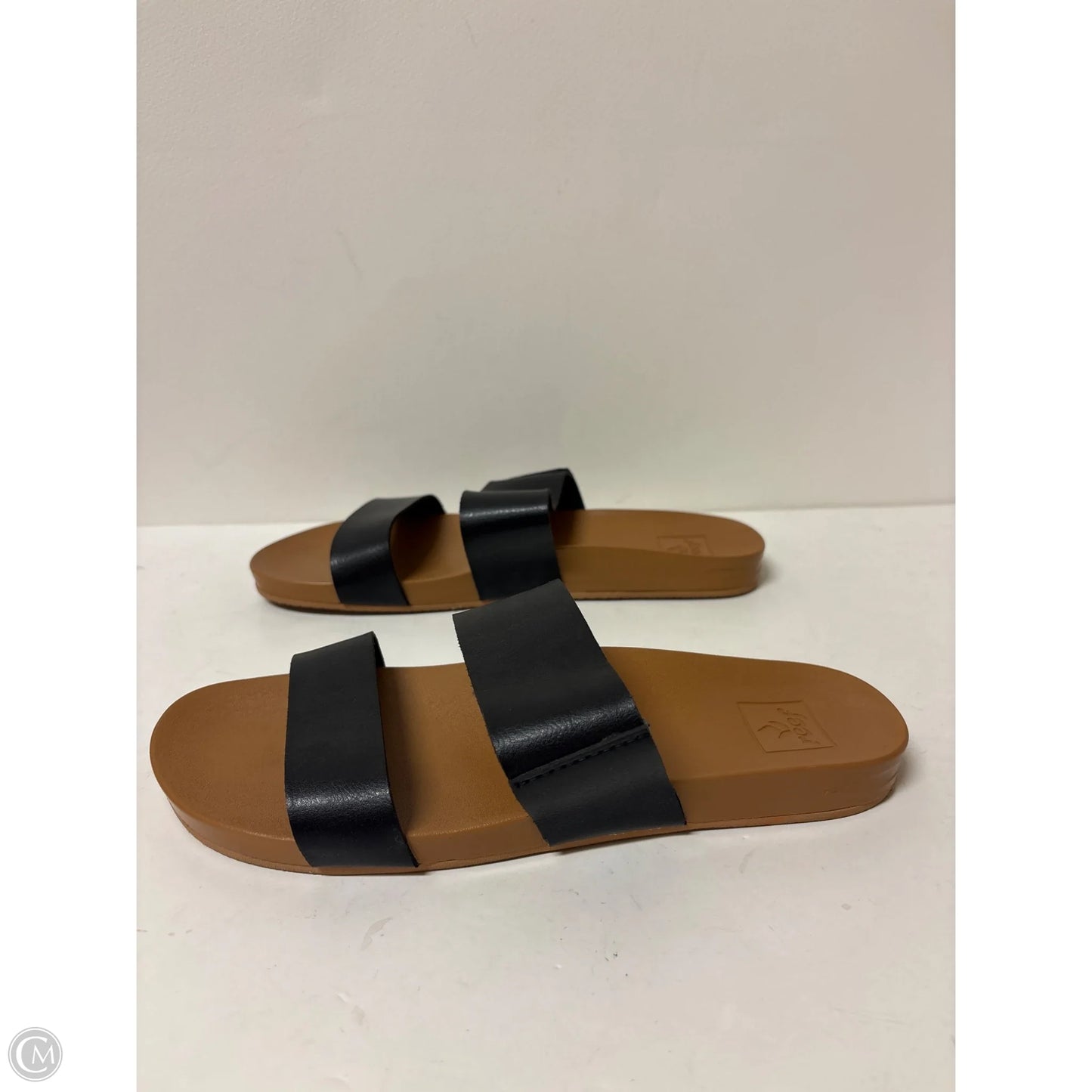 Sandals Flats By Reef In Black, Size: 9