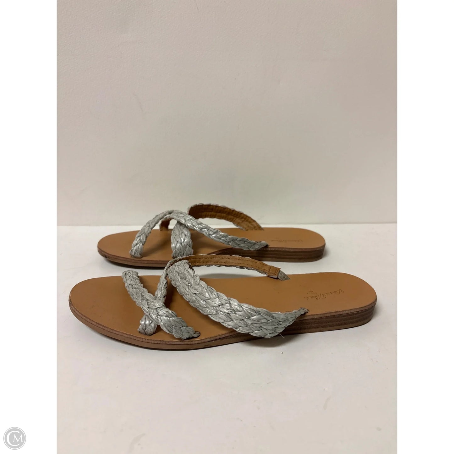 Sandals Flats By Universal Thread In Silver, Size: 8