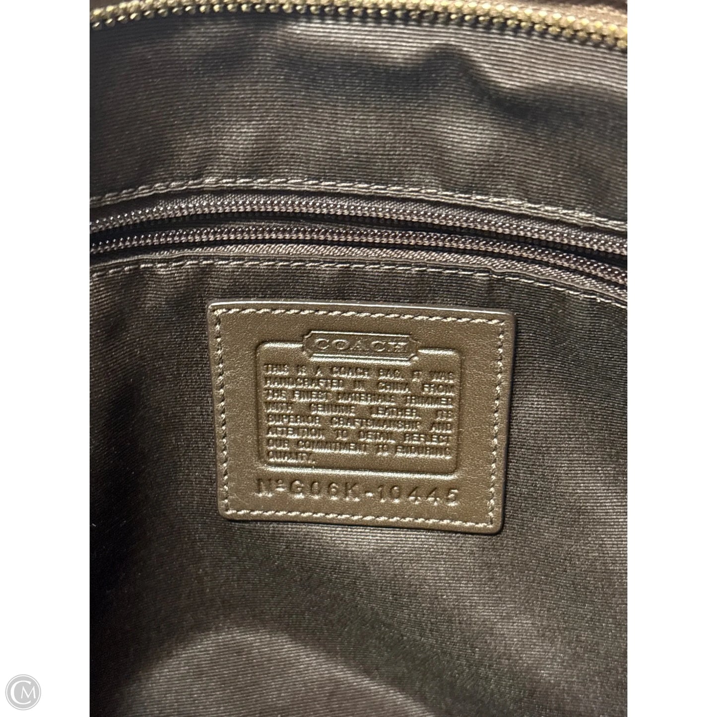 Handbag Designer By Coach, Size: Large