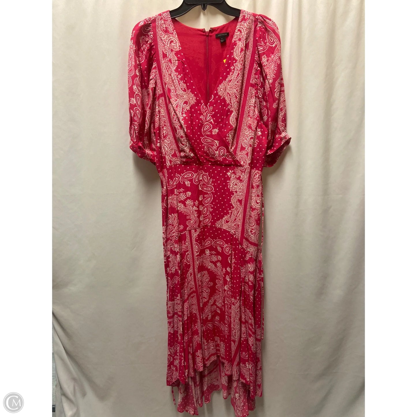 Dress Casual Maxi By Ann Taylor In Pink, Size: L