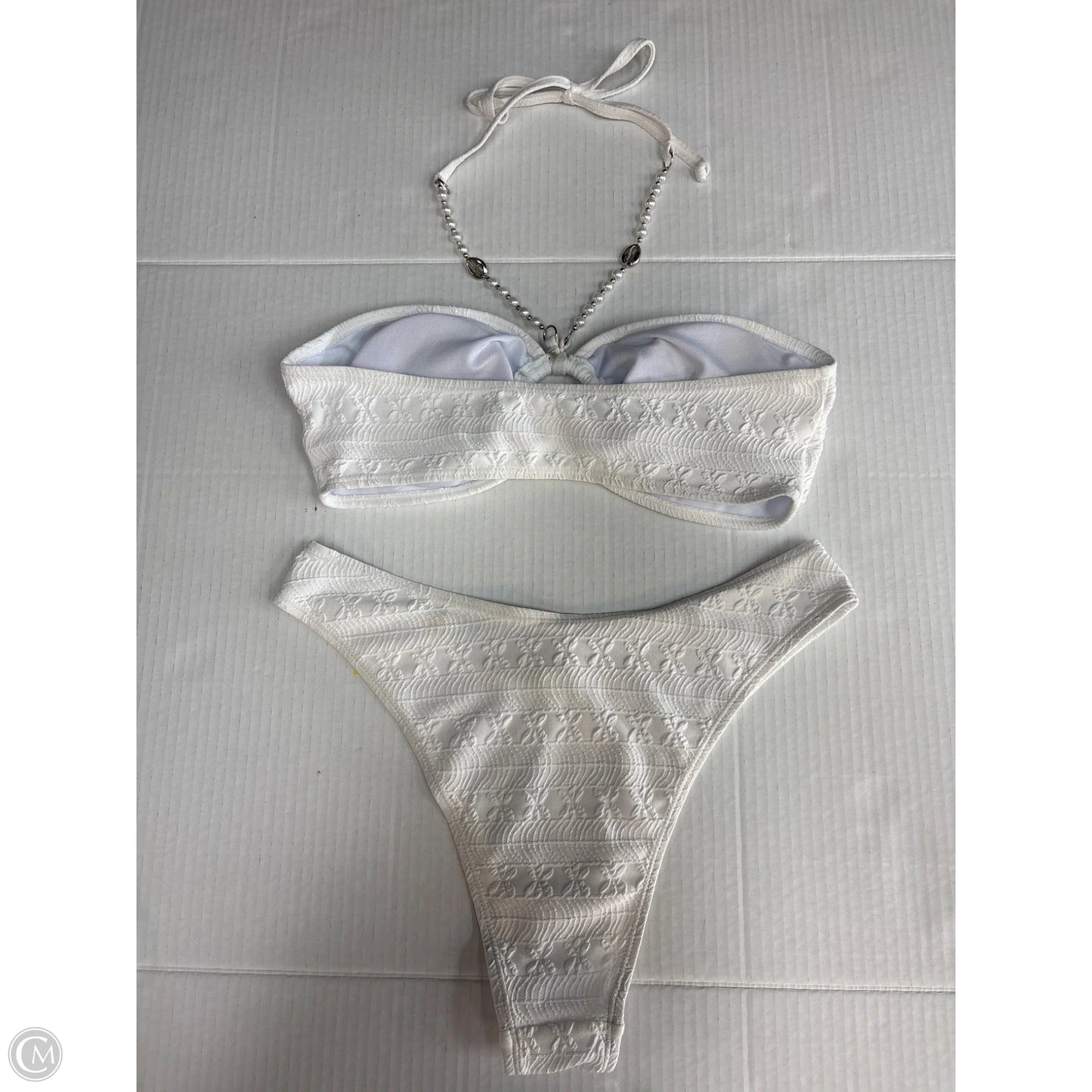 Swimsuit 2pc By Clothes Mentor In White, Size: M