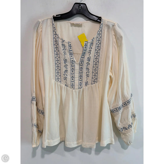 Top Long Sleeve By Lucky Brand In Yellow, Size: S