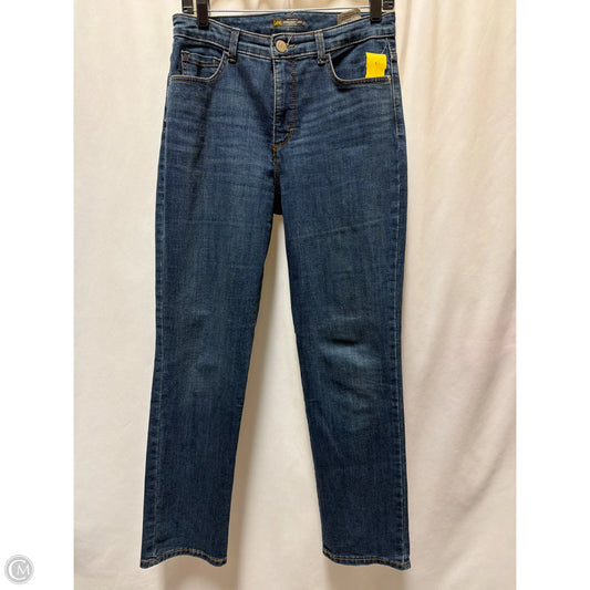 Jeans Straight By Lee In Blue Denim, Size: 6