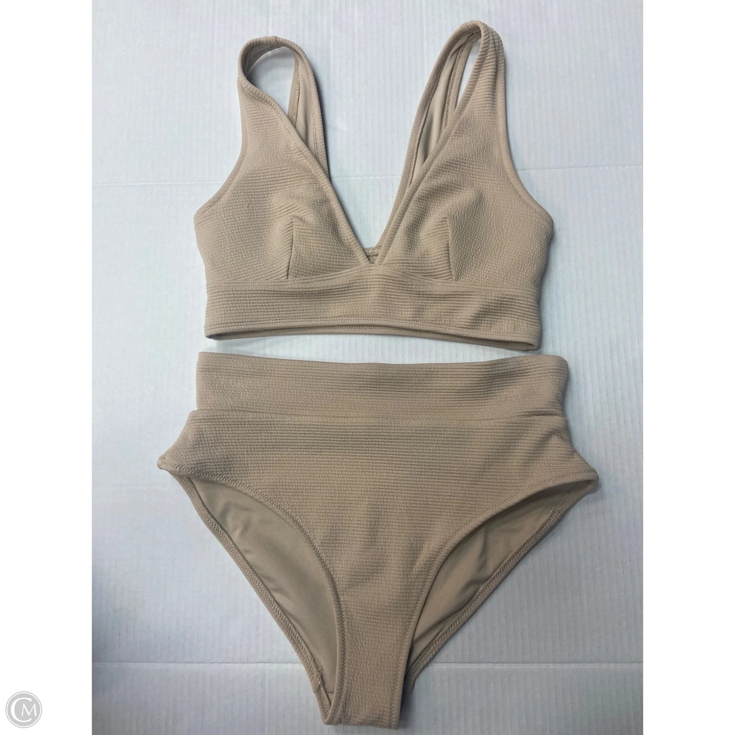 Swimsuit 2pc By Old Navy In Beige, Size: M