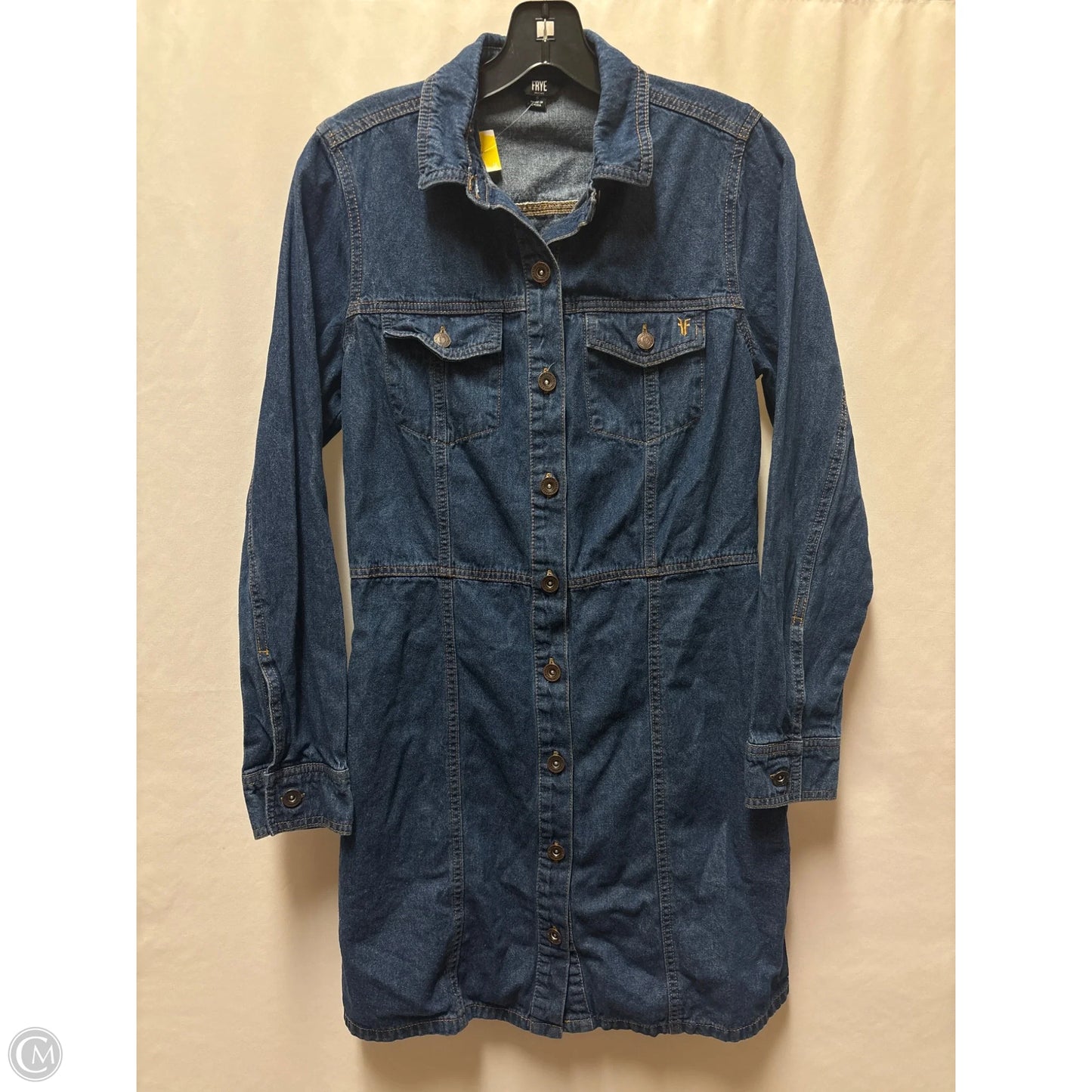 Dress Designer By Frye In Blue Denim, Size: S