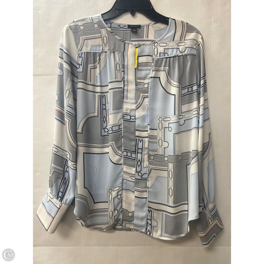 Top Long Sleeve By Ann Taylor In Grey, Size: S