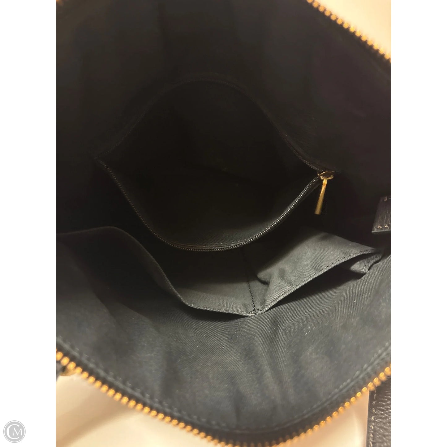 Handbag Leather By Fossil, Size: Medium