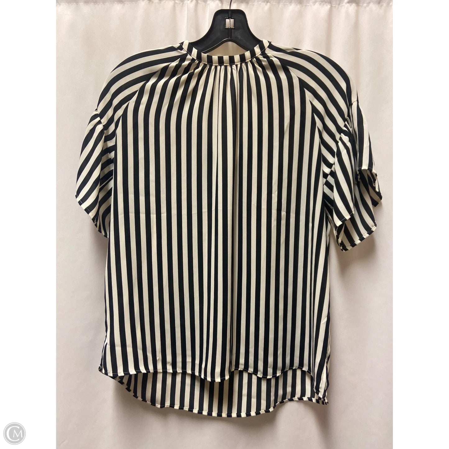 Top Short Sleeve By Loft In Tan, Size: Xs
