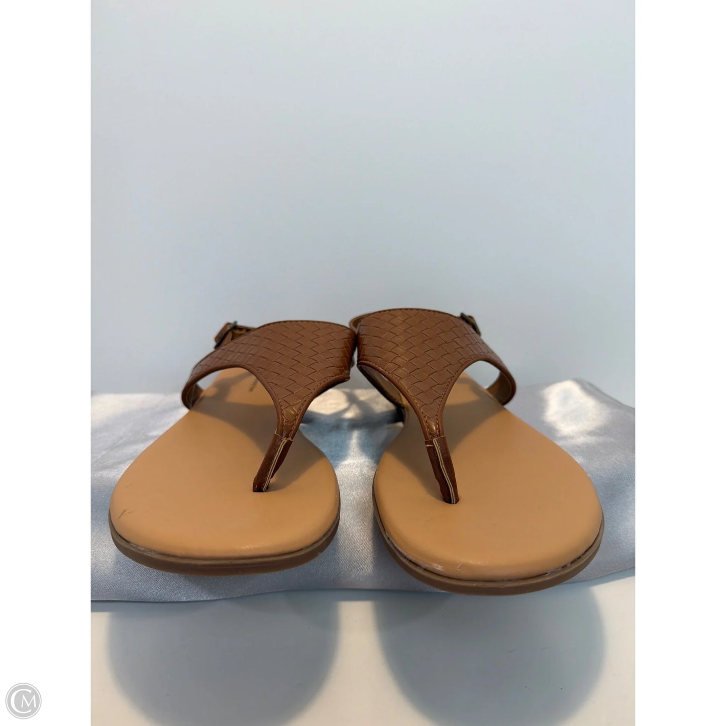 Sandals Flats By Time And Tru In Brown, Size: 11