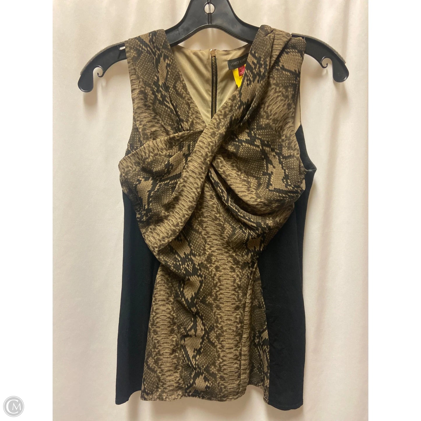 Top Sleeveless By Vince Camuto In Animal Print, Size: Xs