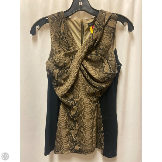 Top Sleeveless By Vince Camuto In Animal Print, Size: Xs