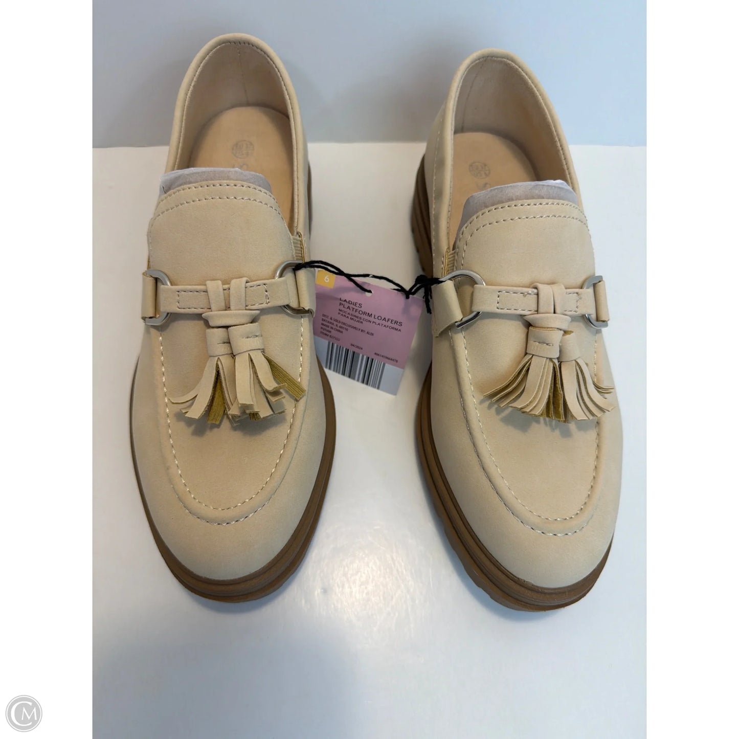 Shoes Heels Block By Serra In Cream, Size: 6