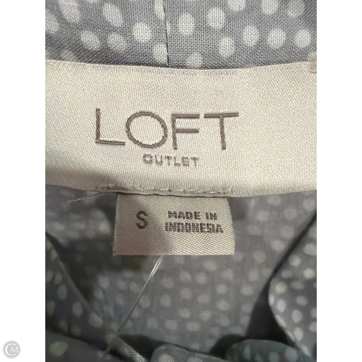 Top Long Sleeve By Loft In Grey, Size: S