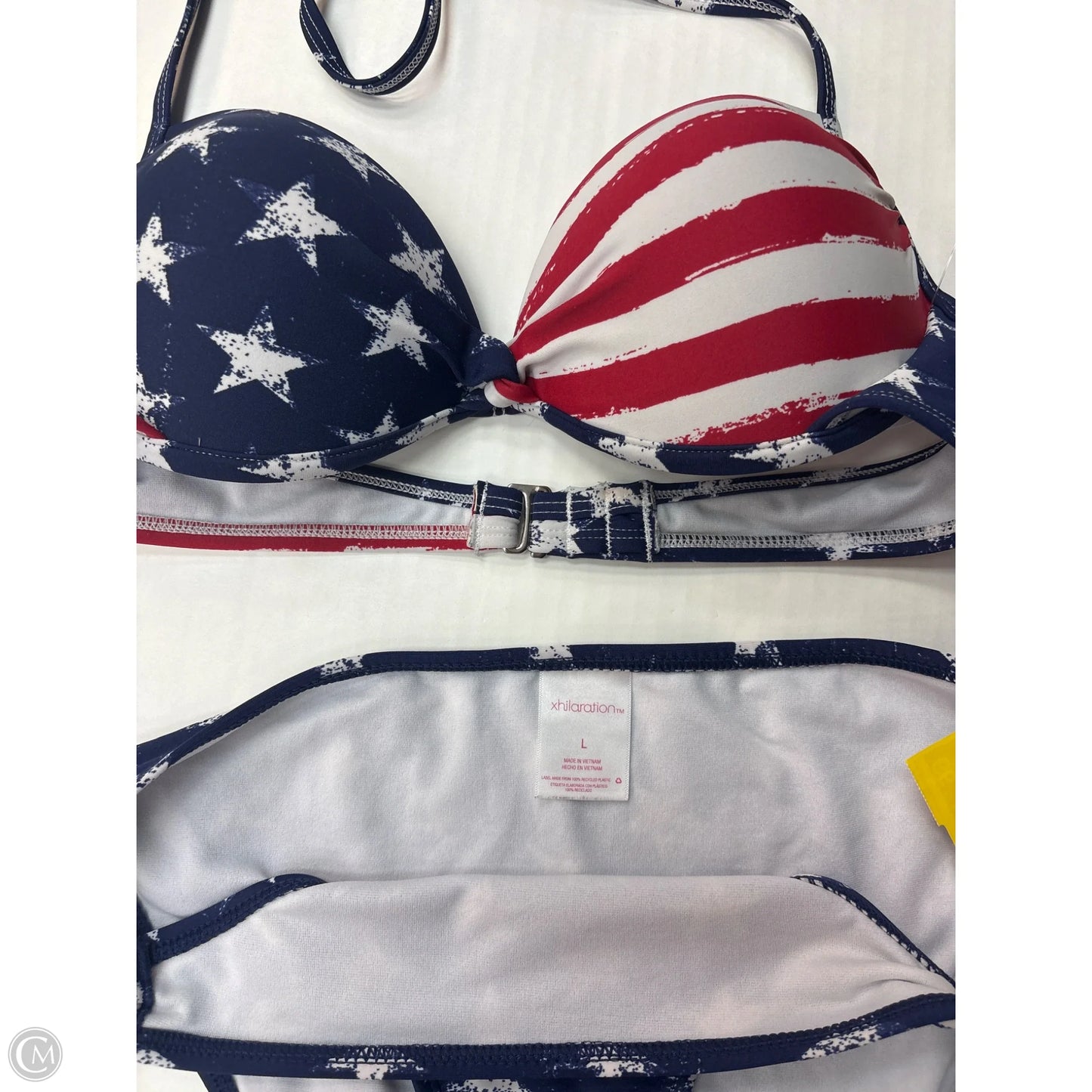 Swimsuit 2pc By Xhilaration In Blue Red & White, Size: M