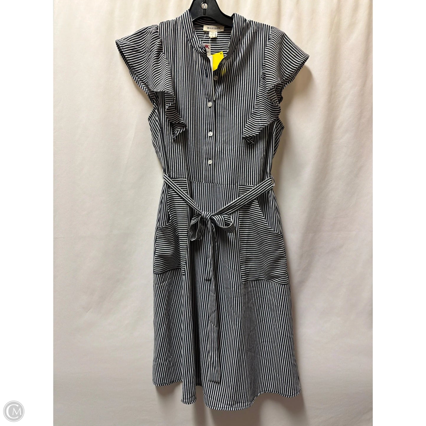 Dress Casual Midi By Monteau In Navy, Size: L