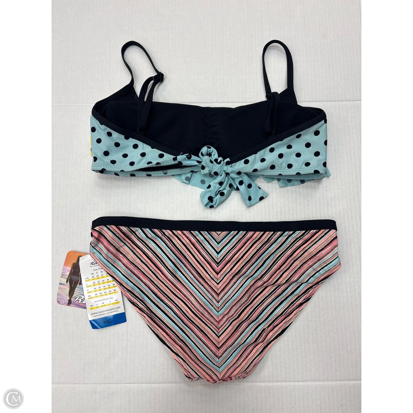 Swimsuit 2pc By Clothes Mentor In Teal, Size: Xl