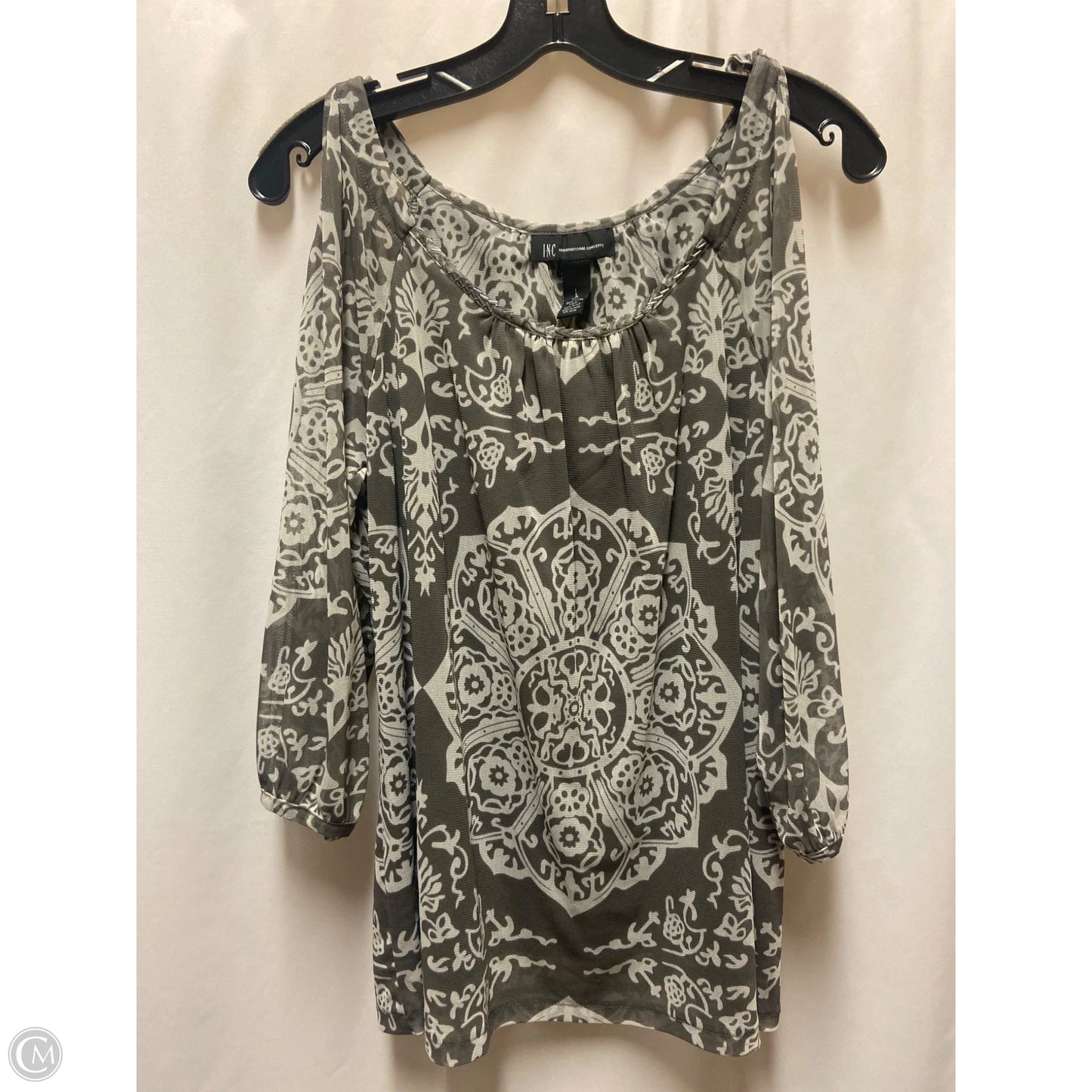Top Short Sleeve By Inc In Green, Size: L