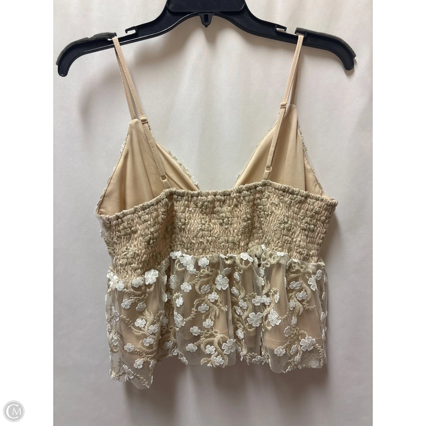 Top Sleeveless By Altard State In Cream & Tan, Size: L