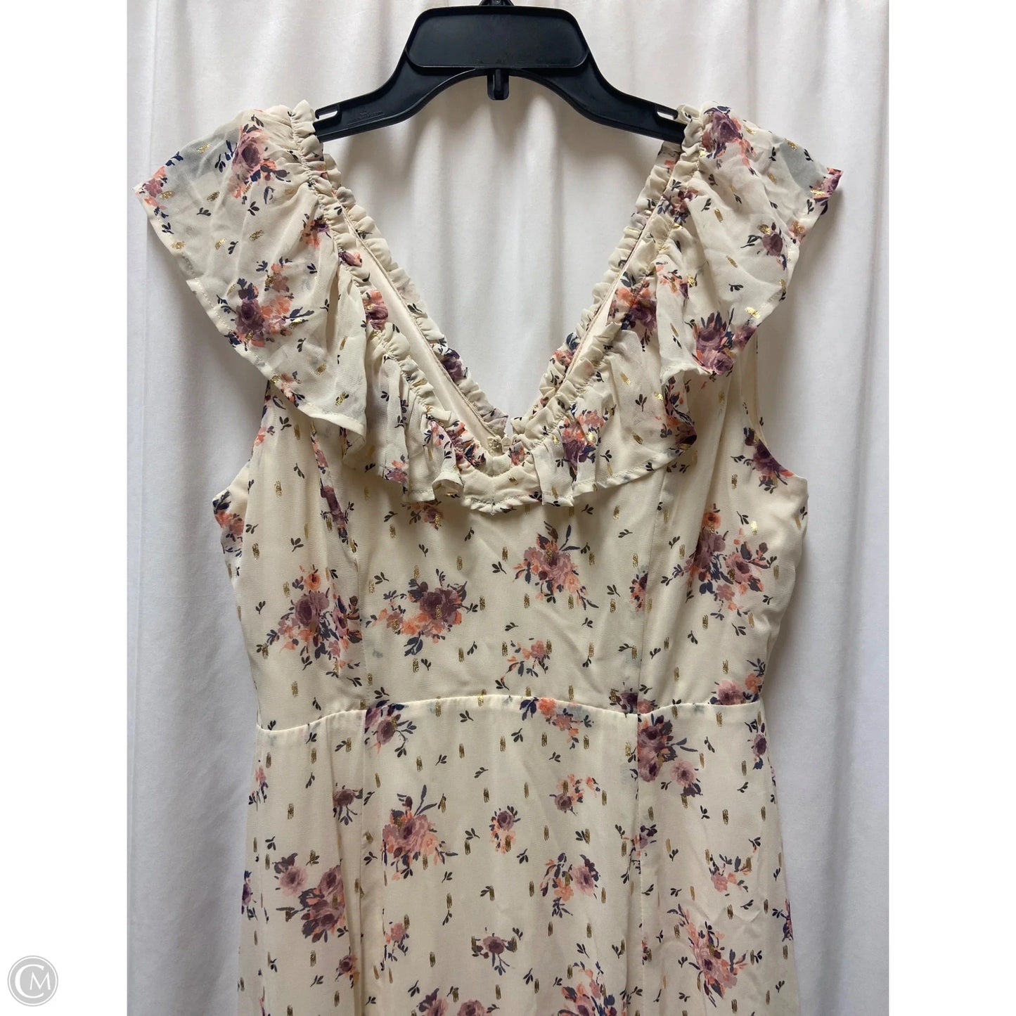 Dress Casual Maxi By Miami In Cream, Size: M