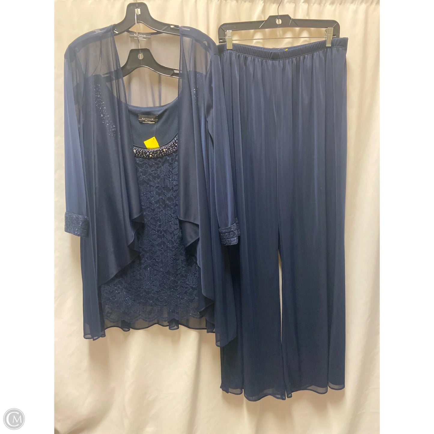 Pants Suit 2pc By Clothes Mentor In Navy, Size: L