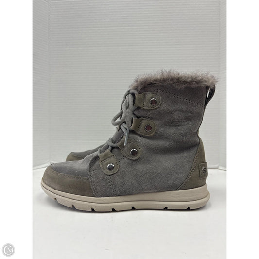 Boots Mid-calf Flats By Sorel In Grey, Size: 7