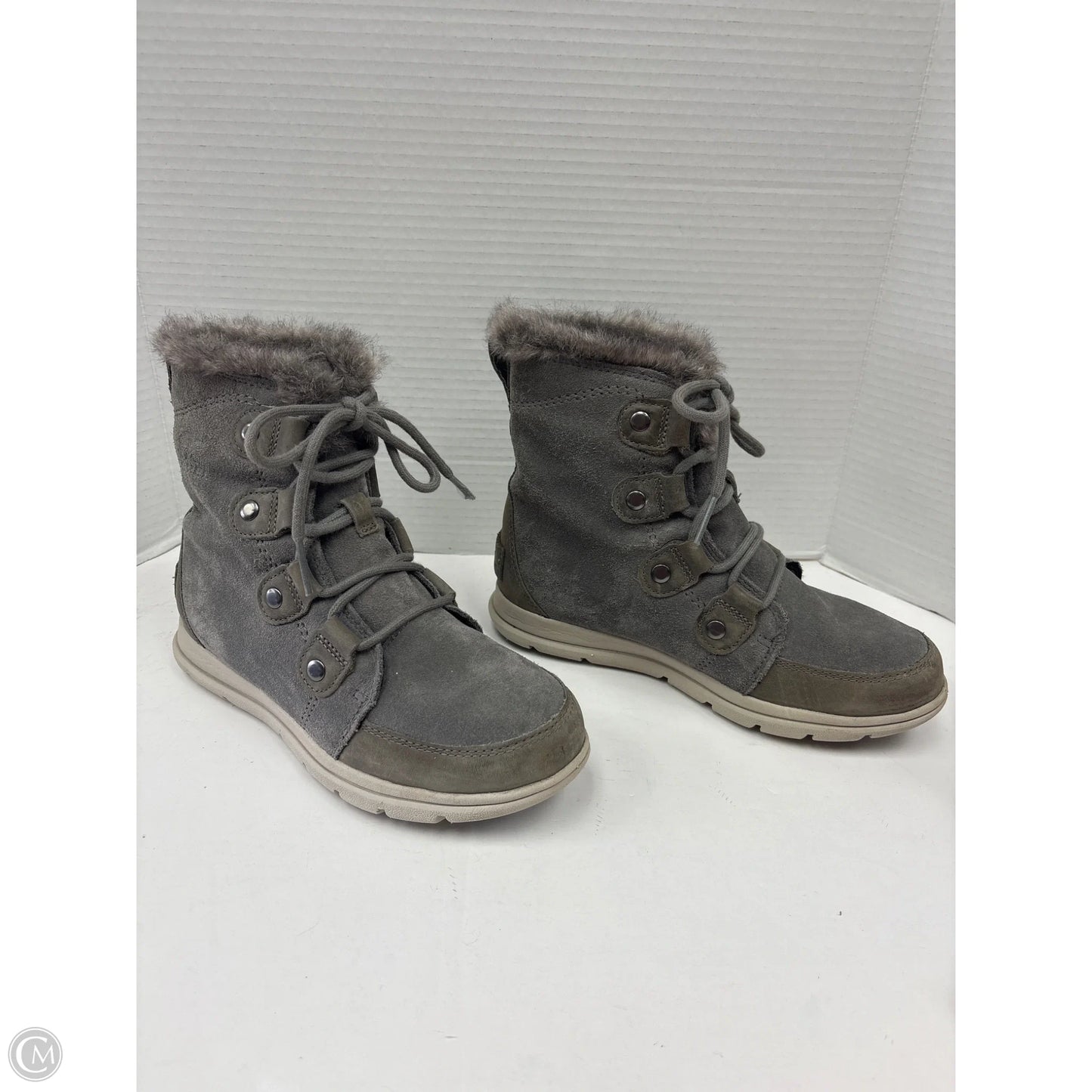 Boots Mid-calf Flats By Sorel In Grey, Size: 7