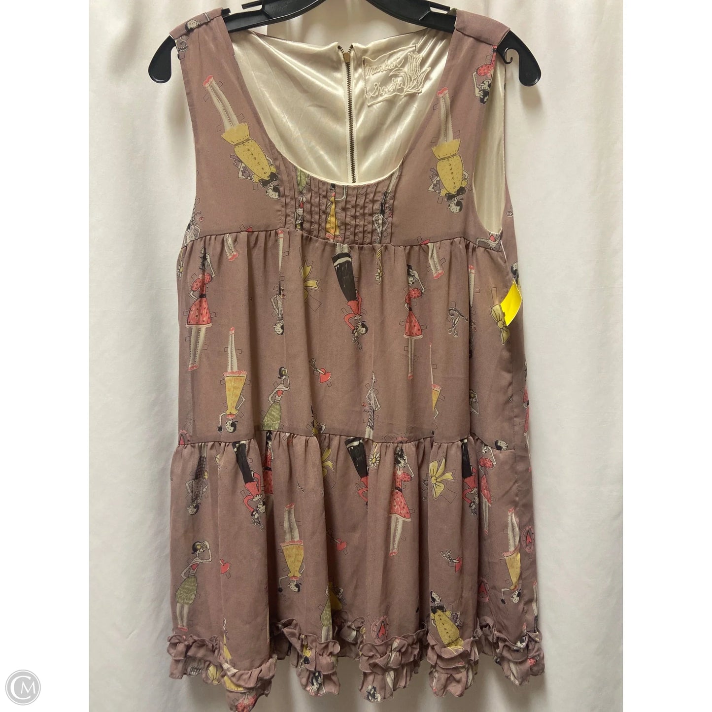 Top Sleeveless By Clothes Mentor In Brown, Size: L
