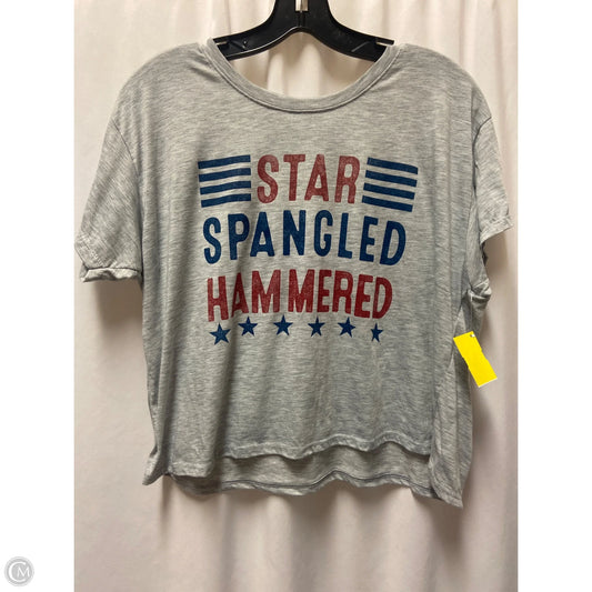 Top Short Sleeve By Clothes Mentor In Grey, Size: S