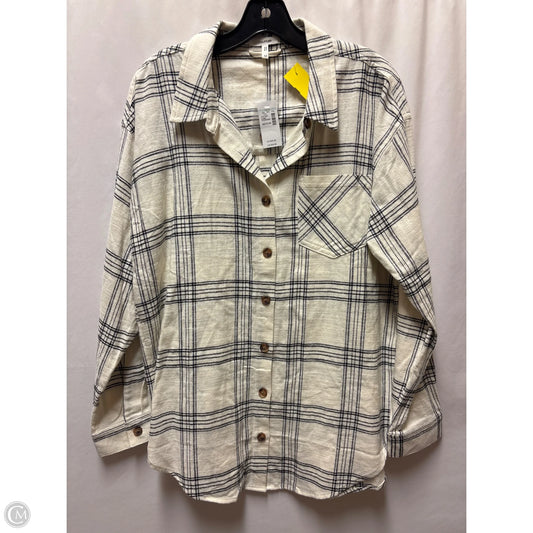 Top Long Sleeve By Maurices In Cream, Size: M