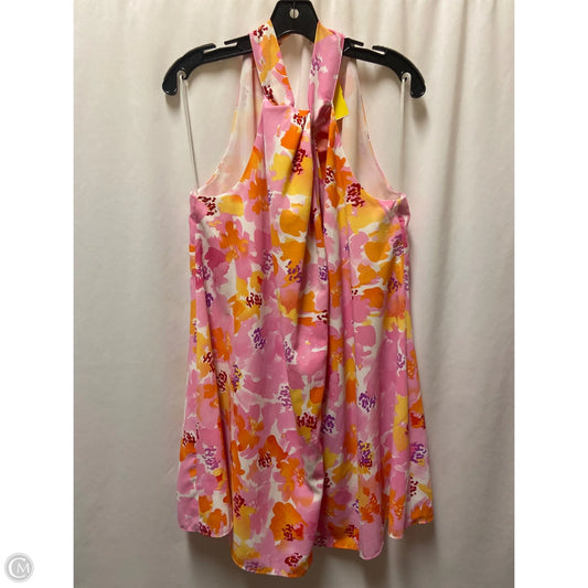 Dress Casual Midi By Aakaa In Pink & Yellow, Size: S