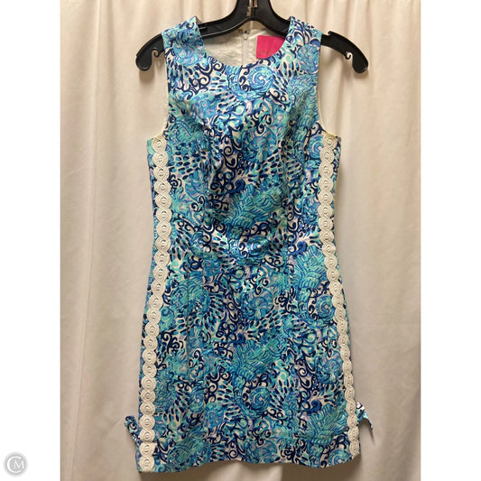 Dress Designer By Lilly Pulitzer In Blue & Purple, Size: 0