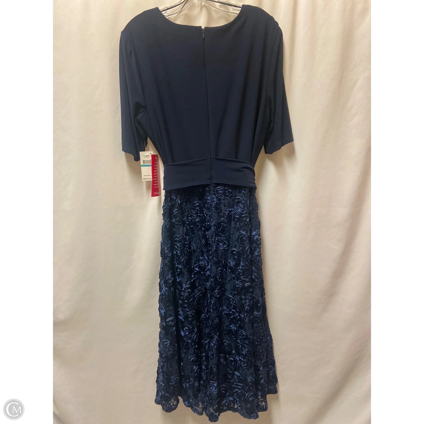 Dress Casual Maxi By Alex Evenings In Navy, Size: Xl