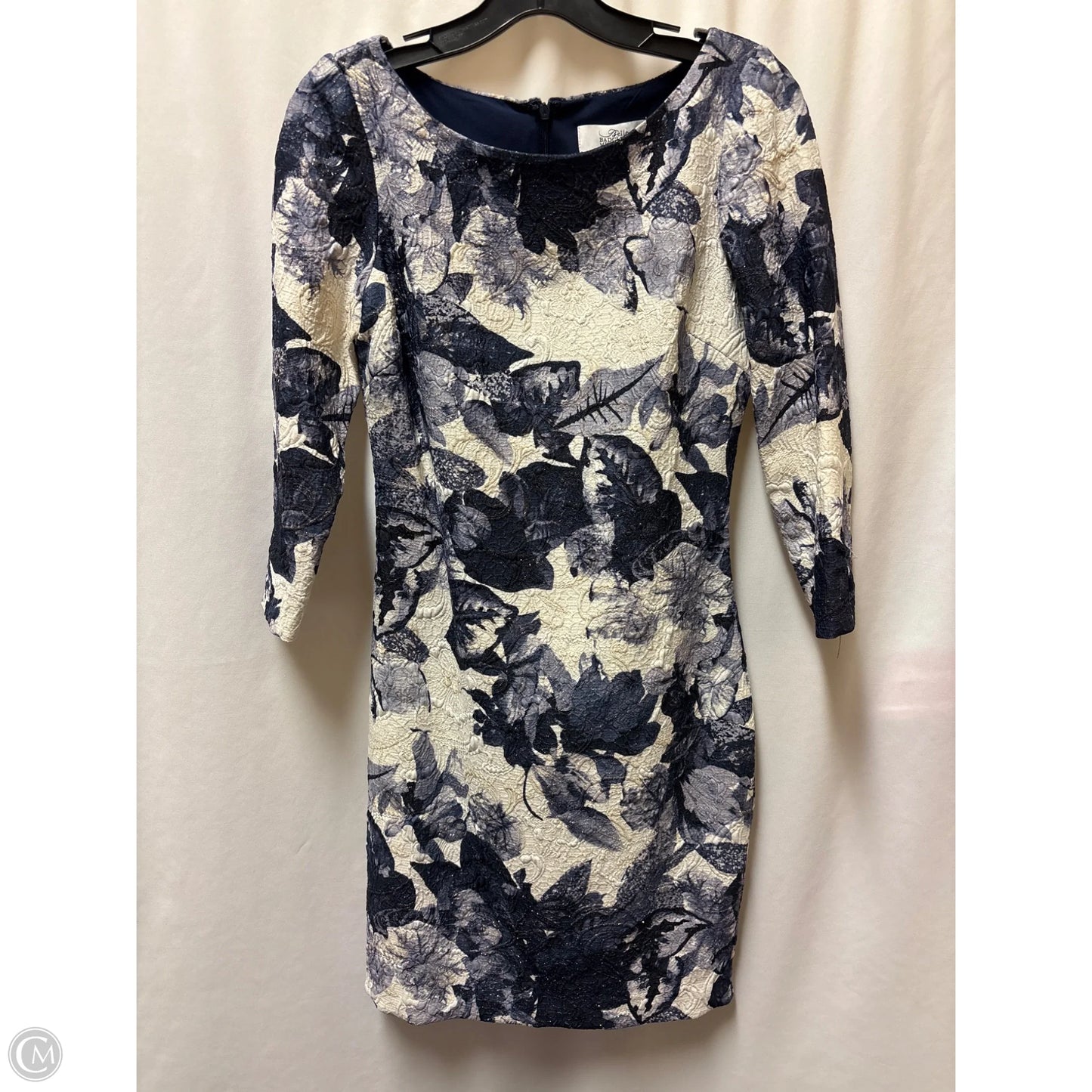 Dress Casual Midi By Badgley Mischka In Purple, Size: Xs