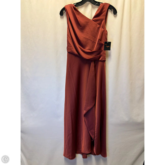 Dress Casual Midi By Just Taylor In Copper, Size: Xs