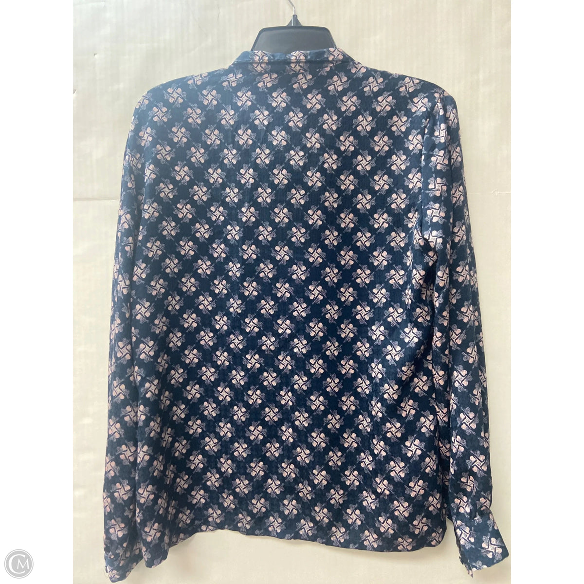 Top Long Sleeve By Pendleton In Navy, Size: S