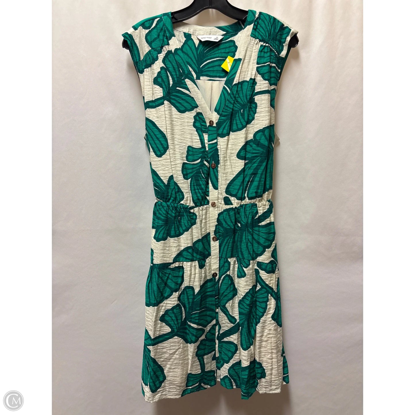 Dress Casual Midi By Nine West In Green, Size: Xl