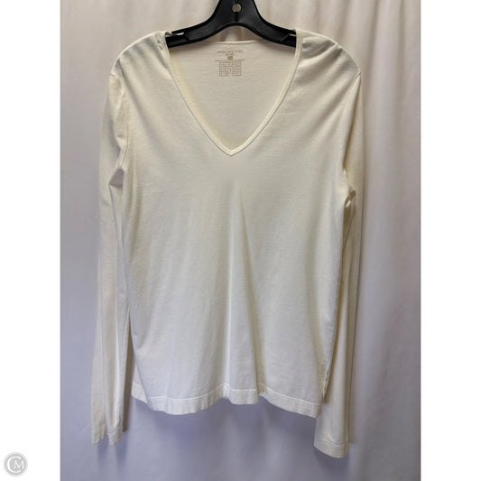 Top Long Sleeve By Jones New York In Cream, Size: S