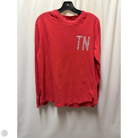 Top Long Sleeve By Clothes Mentor In Red, Size: S