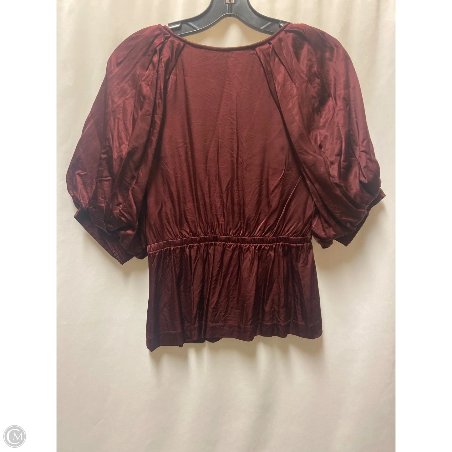 Top Short Sleeve By Madewell In Maroon, Size: M