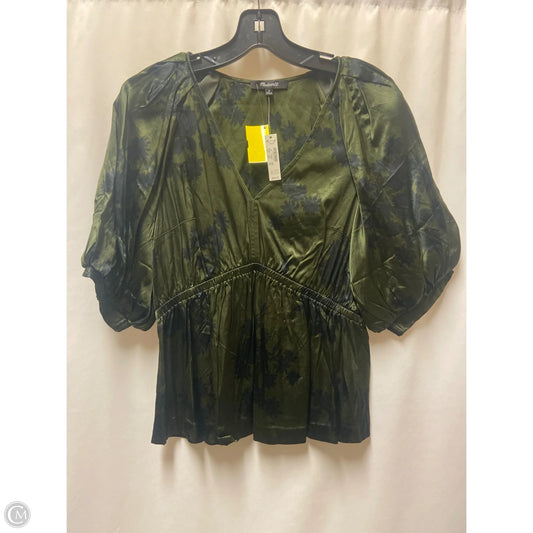 Top Short Sleeve By Madewell In Green, Size: M