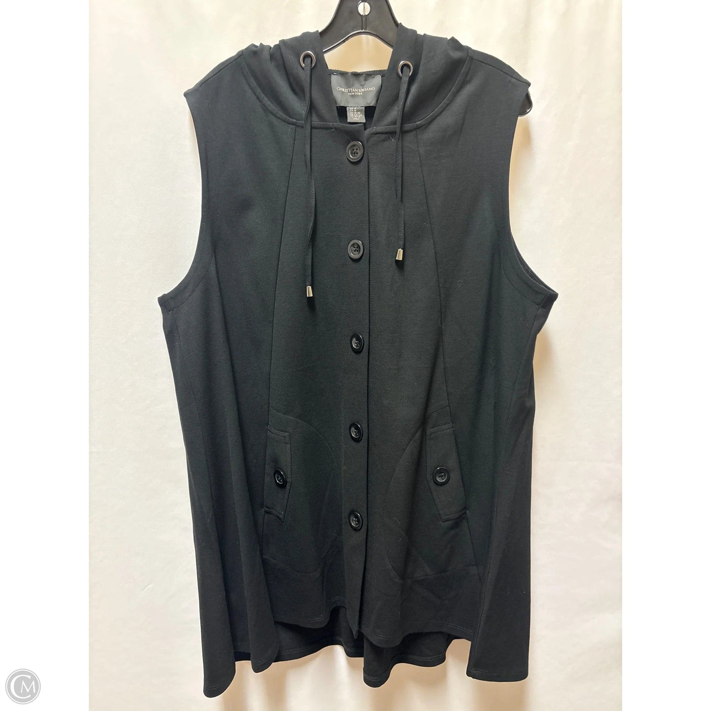Dress Casual Midi By Christian Siriano In Black, Size: 1x