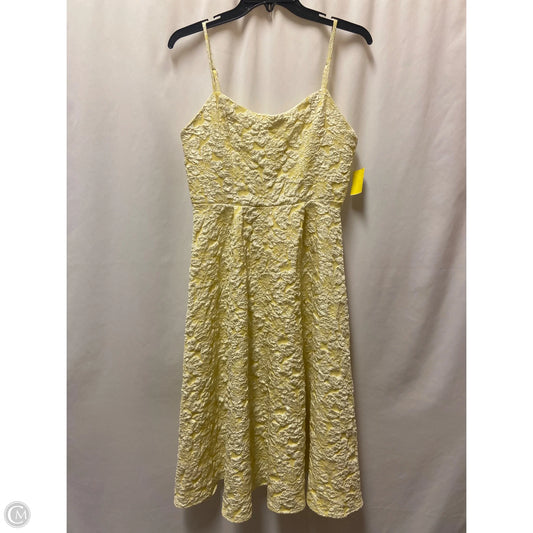 Dress Casual Midi By Clothes Mentor In Yellow, Size: L