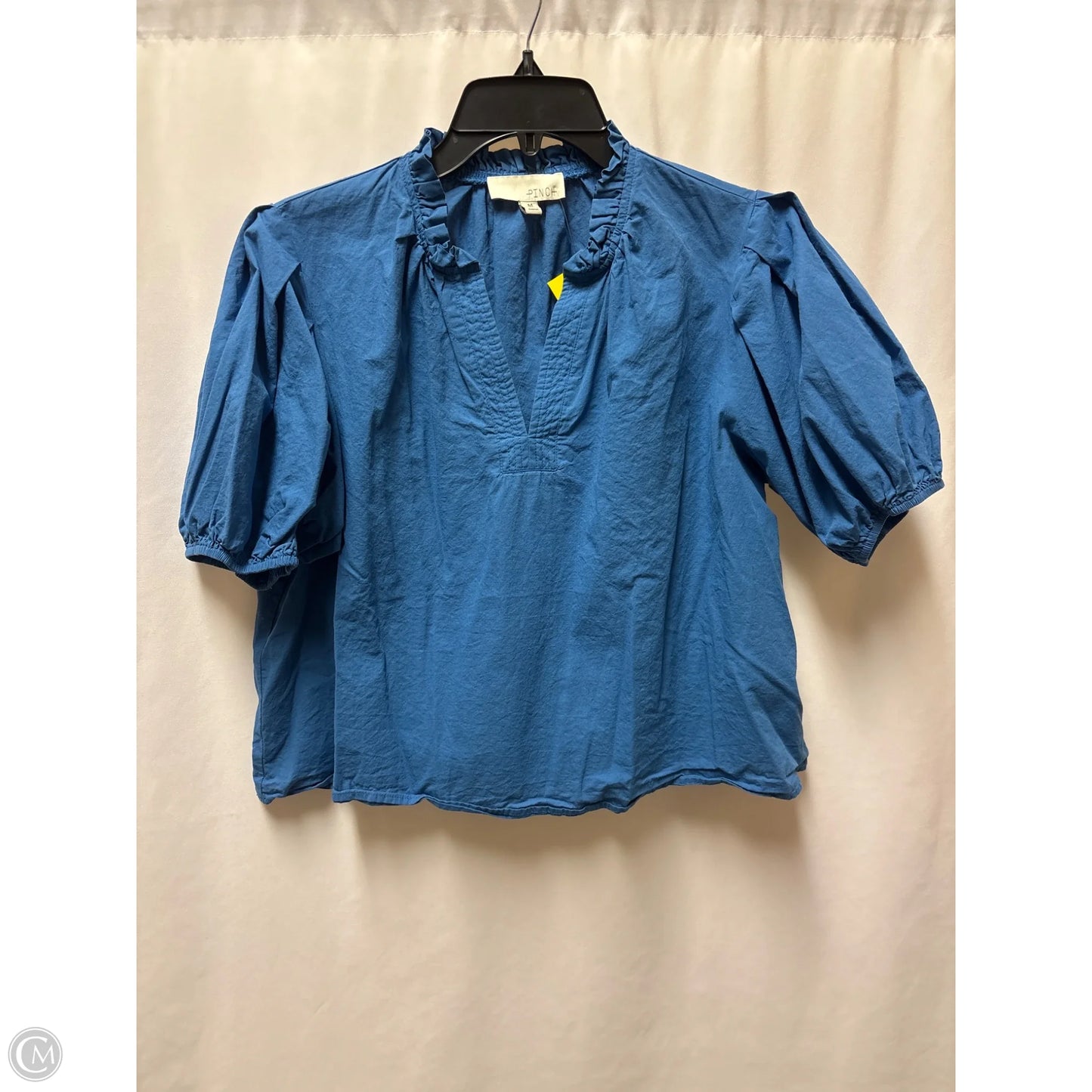 Top Short Sleeve By Pinch In Blue, Size: M